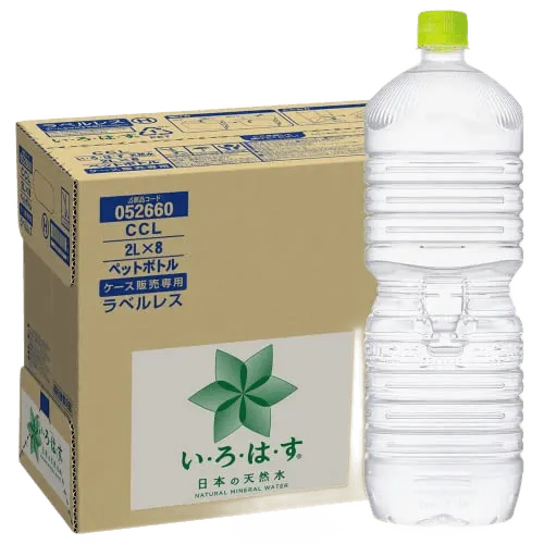 [Amazon限定ブランド]CCL い・ろ・は・すラベルレス 2LPET ×8本 ミネラルウォーター 無味